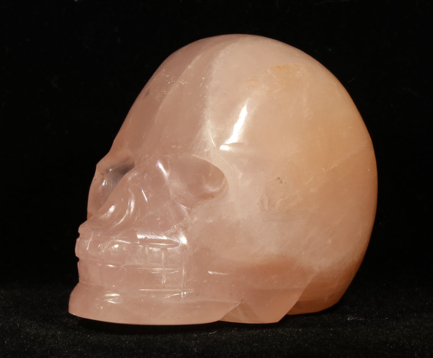 1201 Rose Quartz Skull 197g 2in x 2.25in