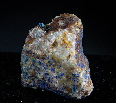 478 Azurite Malachite On Quartz 76 g 1.5 x 2 in
