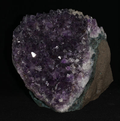 608 Amethyst Cluster w/ Calcites 13.5LB 6.5IN X 7IN