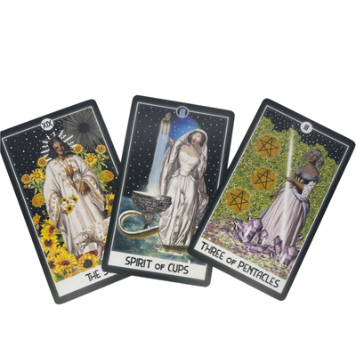 The Intuitive Night Goddess Tarot Deck, SPECIAL GILDED EDITION,