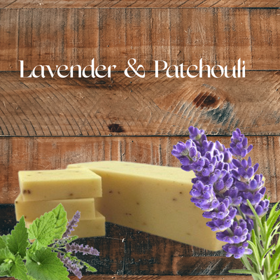 Lavender Patchouli Cold Process Soap Bar