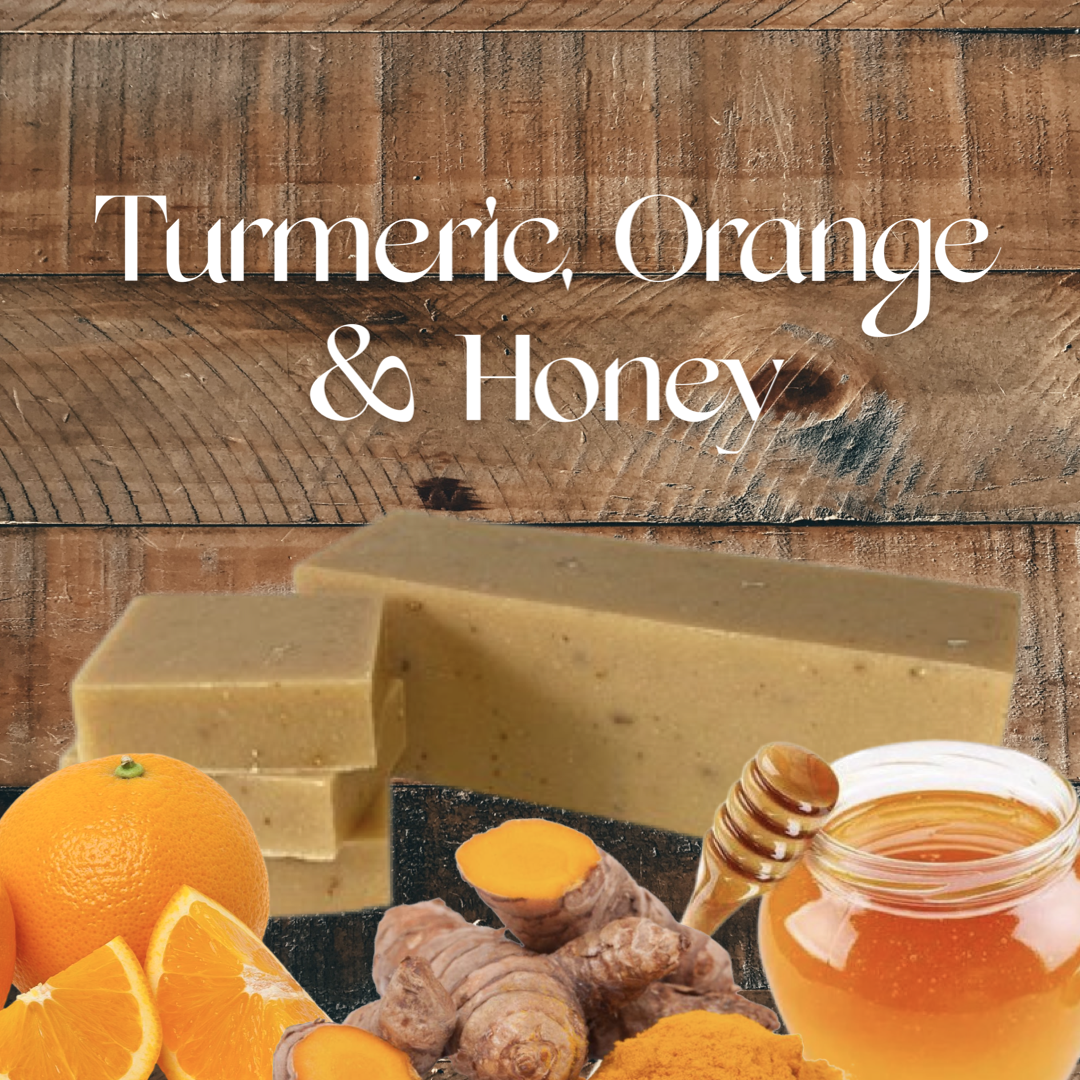 Turmeric, Orange & Honey Cold Process Soap Bar