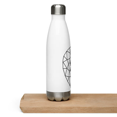 Crystal Grid Stainless Steel Water Bottle