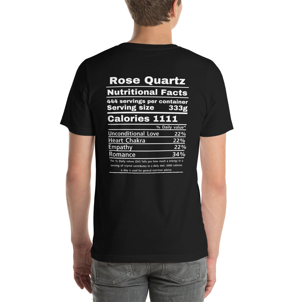 Rose Quartz Nutritional Facts Unisex t-shirt